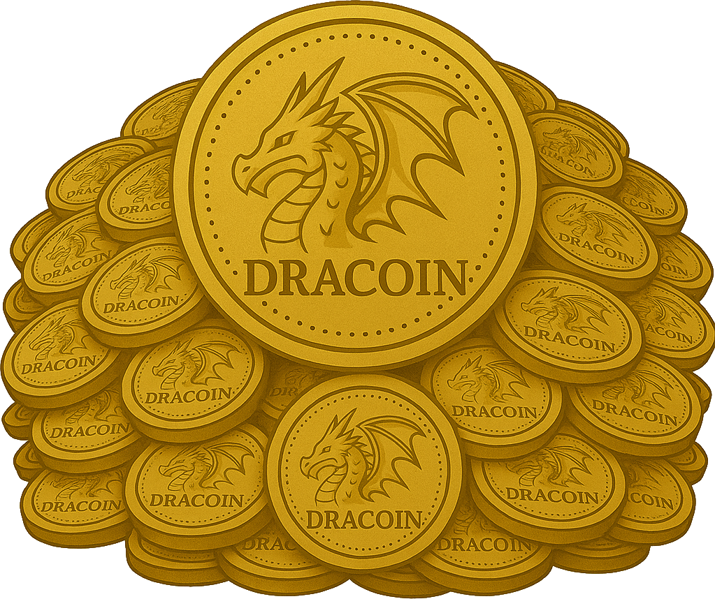 Large centerpiece coin with messy pile