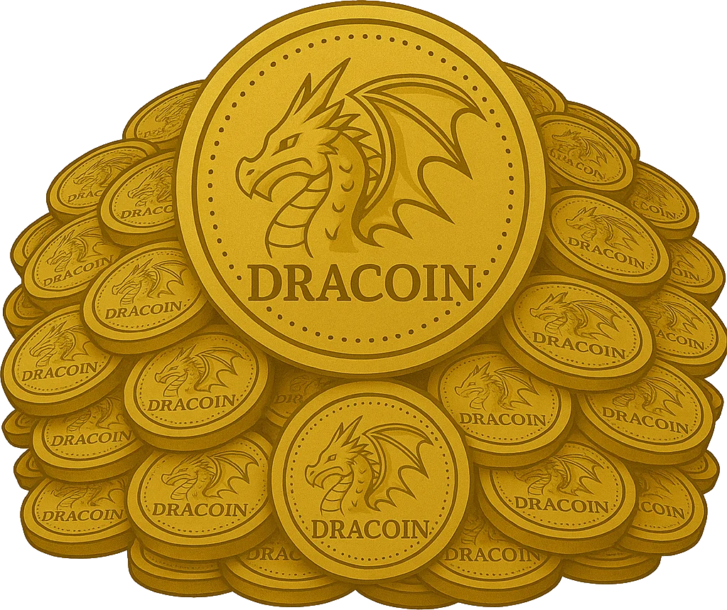 Large centerpiece coin with messy pile