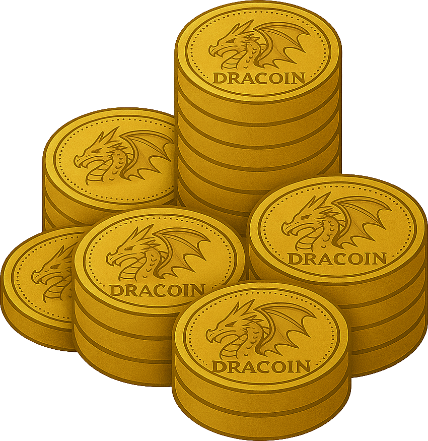 Bigger pile of Dracoins