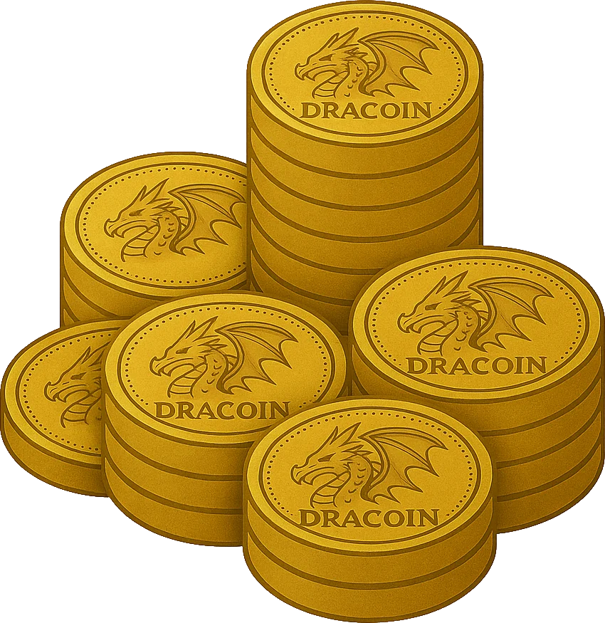 Bigger pile of Dracoins